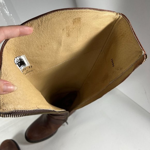 Frye Womens Julia 77435 Brown Leather Zipper Equestrian Riding Boots Size 7 B - Picture 10 of 11